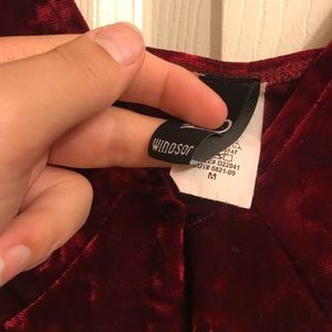 Red Velvet Mini Dress